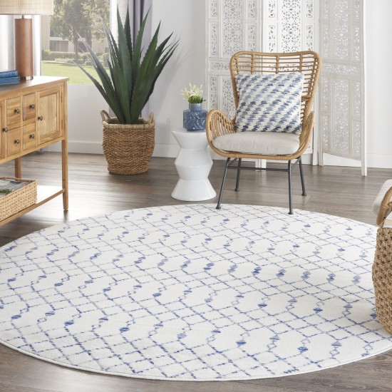 Nourison Whimsicle WHS02 Area Rug, Ivory, 8' x Round