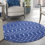 Nourison Whimsicle WHS02 Area Rug, Navy, 5' x Round