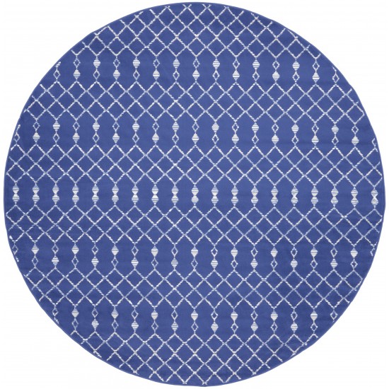 Nourison Whimsicle WHS02 Area Rug, Navy, 8' x Round