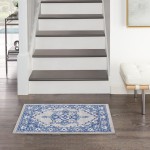 Nourison Whimsicle WHS03 Area Rug, Grey/Blue, 2' x 3'