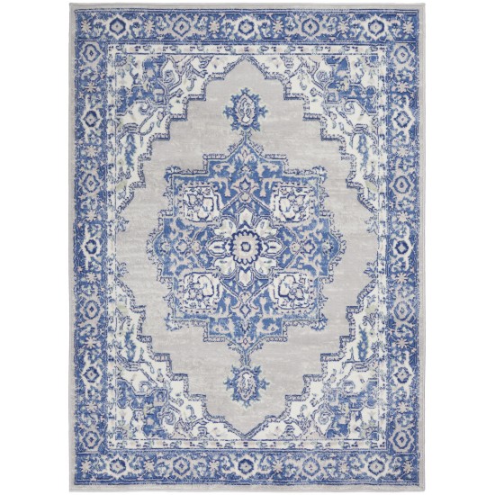 Nourison Whimsicle WHS03 Area Rug, Grey/Blue, 4' x 6'