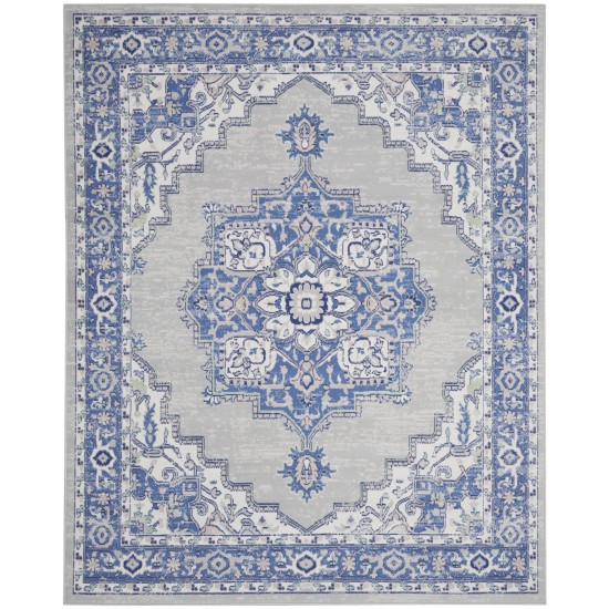 Nourison Whimsicle WHS03 Area Rug, Grey/Blue, 7' x 10'