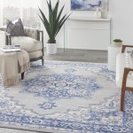 Nourison Whimsicle WHS03 Area Rug, Grey/Blue, 7' x 10'