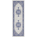 Nourison Whimsicle WHS03 Runner Rug, Ivory/Blue, 2' x 6'