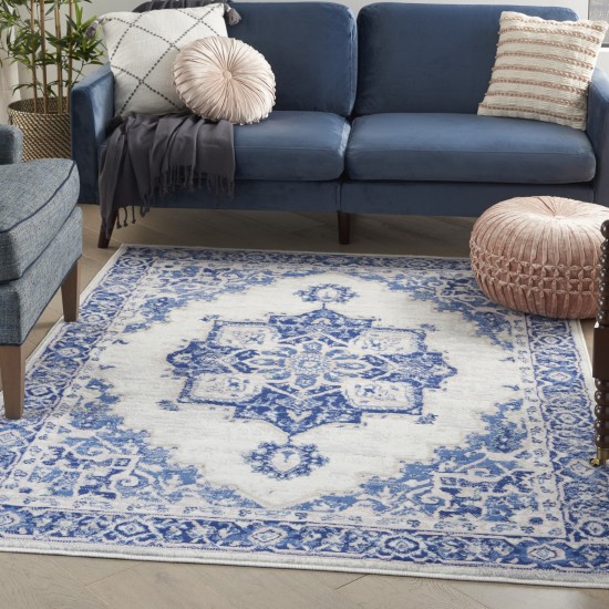 Nourison Whimsicle WHS03 Area Rug, Ivory/Blue, 4' x 6'