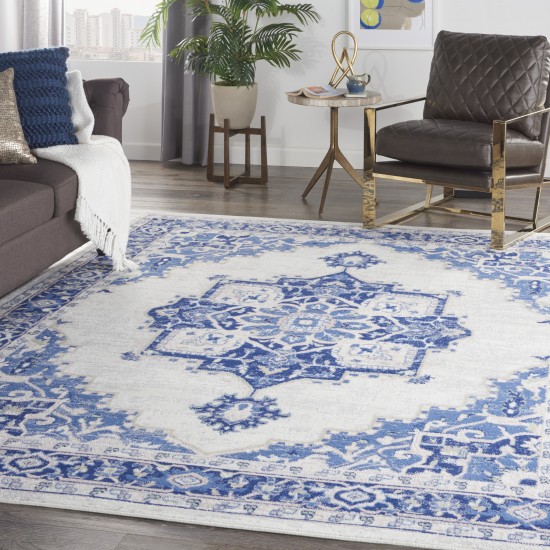 Nourison Whimsicle WHS03 Area Rug, Ivory/Blue, 7' x 10'