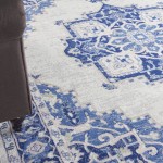 Nourison Whimsicle WHS03 Area Rug, Ivory/Blue, 7' x 10'