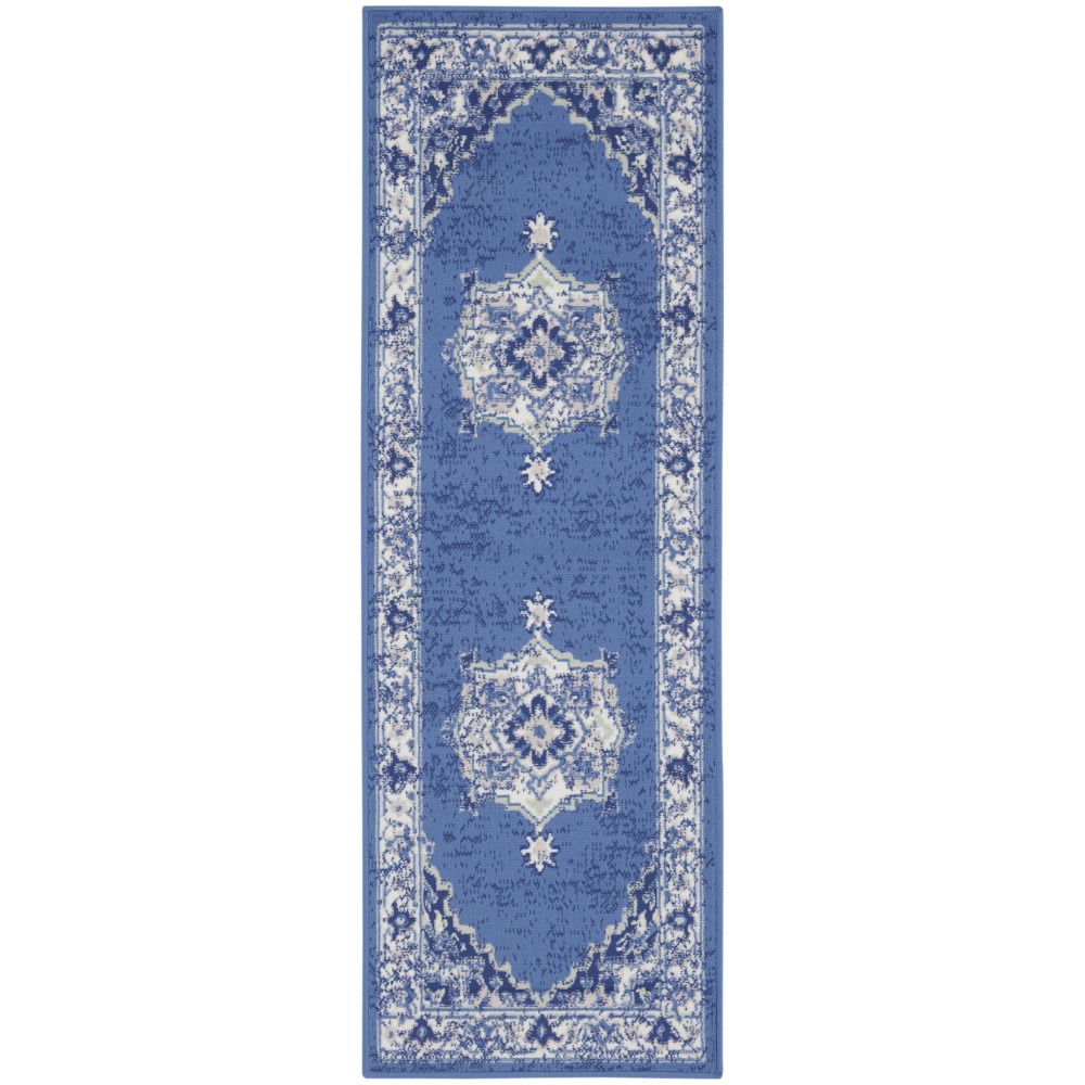 Nourison Whimsicle WHS03 Runner Rug, Navy, 2' x 8'