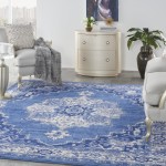 Nourison Whimsicle WHS03 Area Rug, Navy, 8' x 10'