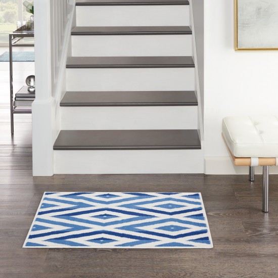 Nourison Whimsicle WHS04 Area Rug, Ivory/Blue, 2' x 3'