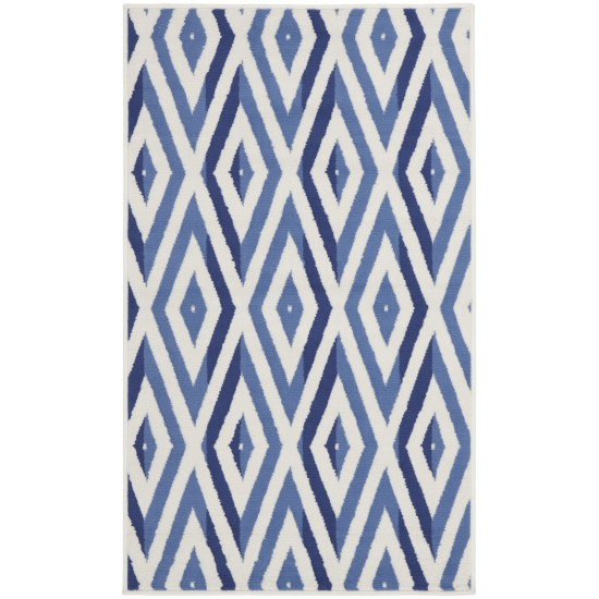 Nourison Whimsicle WHS04 Area Rug, Ivory/Blue, 3' x 5'