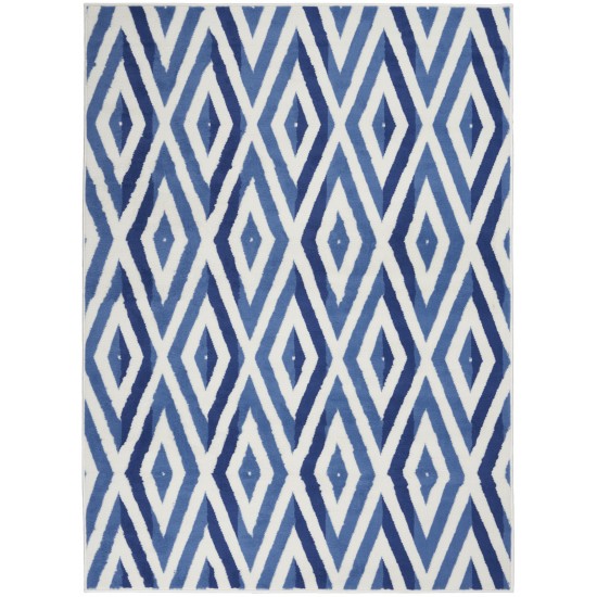 Nourison Whimsicle WHS04 Area Rug, Ivory/Blue, 4' x 6'