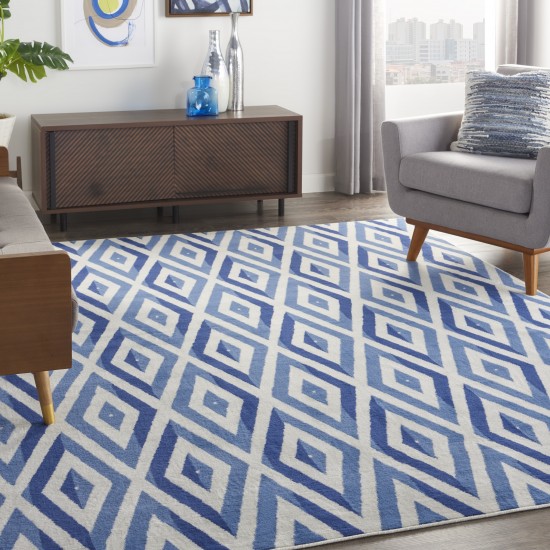 Nourison Whimsicle WHS04 Area Rug, Ivory/Blue, 7' x 10'