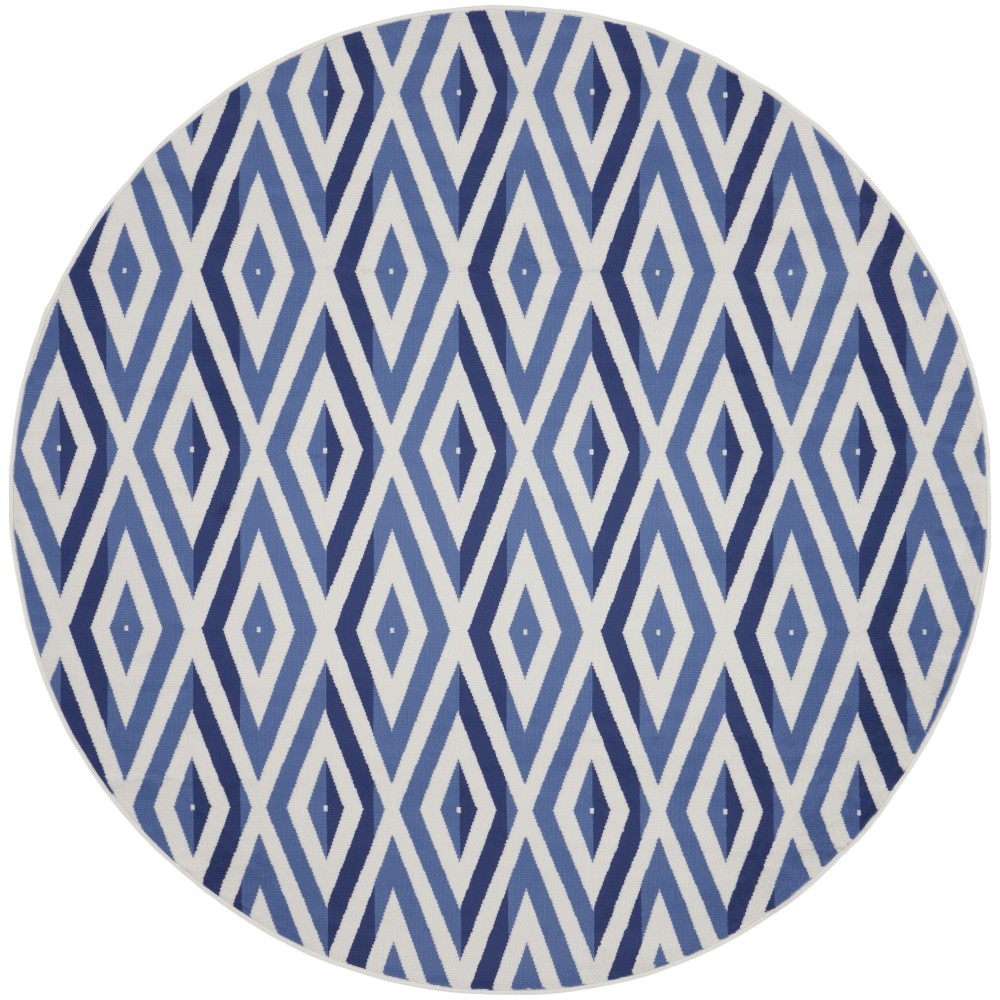 Nourison Whimsicle WHS04 Area Rug, Ivory/Blue, 8' x Round