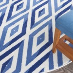 Nourison Whimsicle WHS04 Area Rug, Ivory/Blue, 8' x Round
