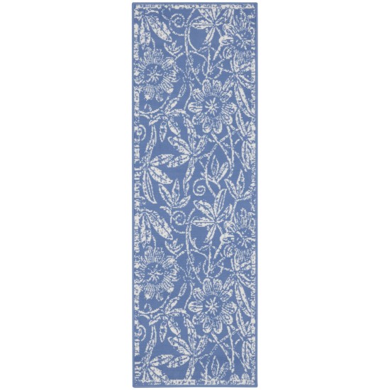 Nourison Whimsicle WHS05 Runner Rug, Blue, 2' x 6'