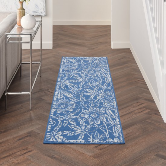 Nourison Whimsicle WHS05 Runner Rug, Blue, 2' x 6'