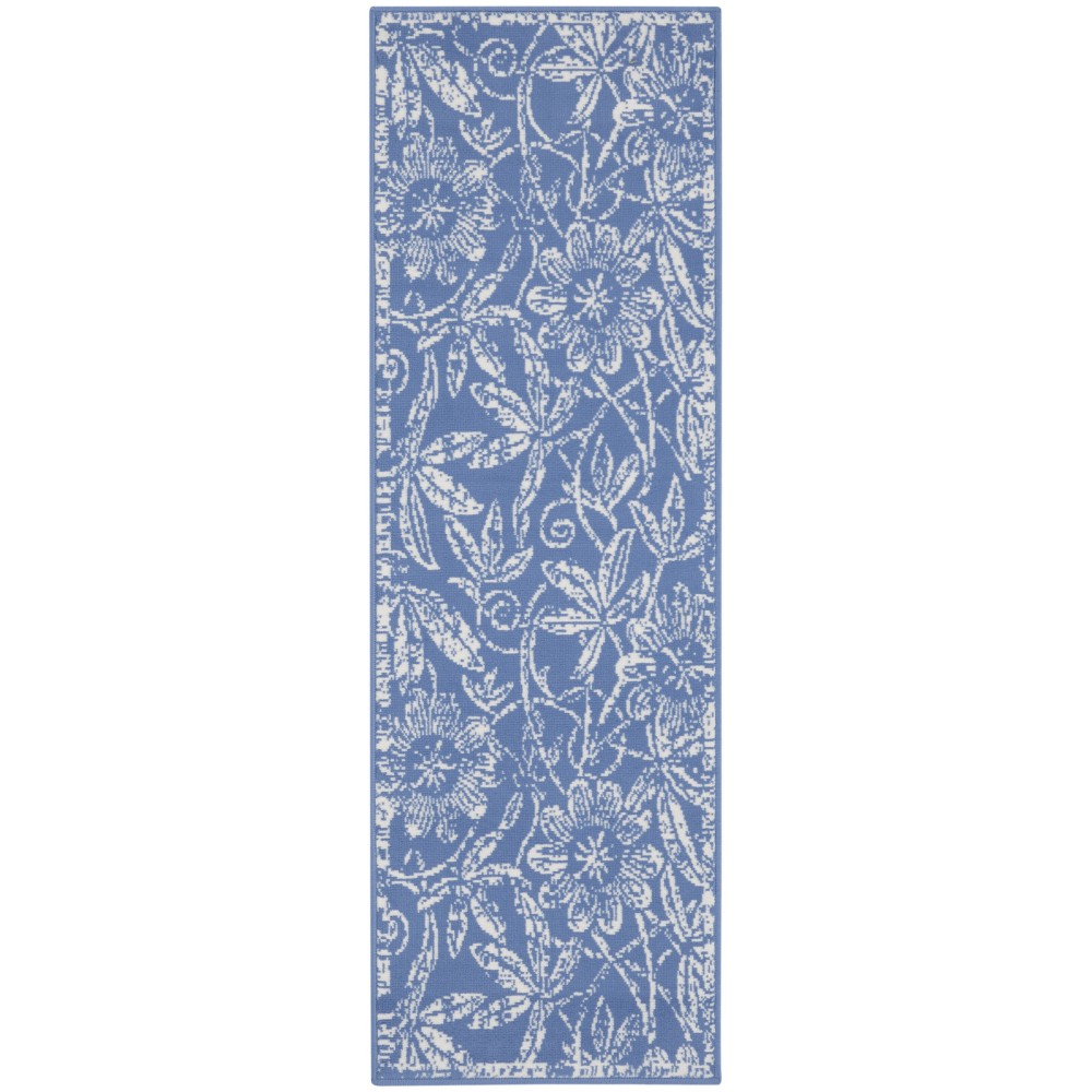 Nourison Whimsicle WHS05 Runner Rug, Blue, 2' x 8'