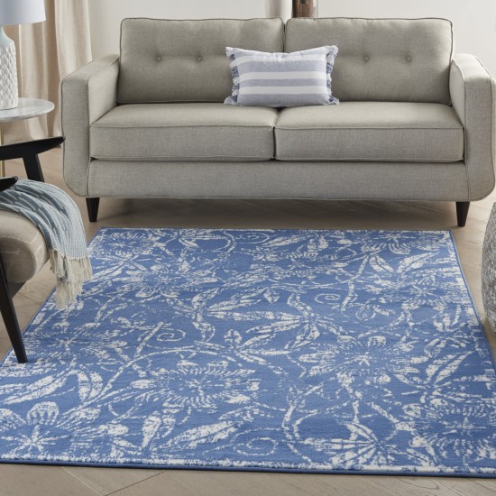 Nourison Whimsicle WHS05 Area Rug, Blue, 4' x 6'