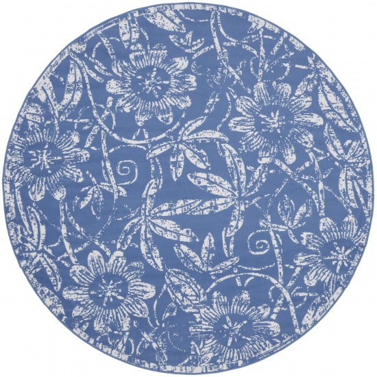 Nourison Whimsicle WHS05 Area Rug, Blue, 5' x Round