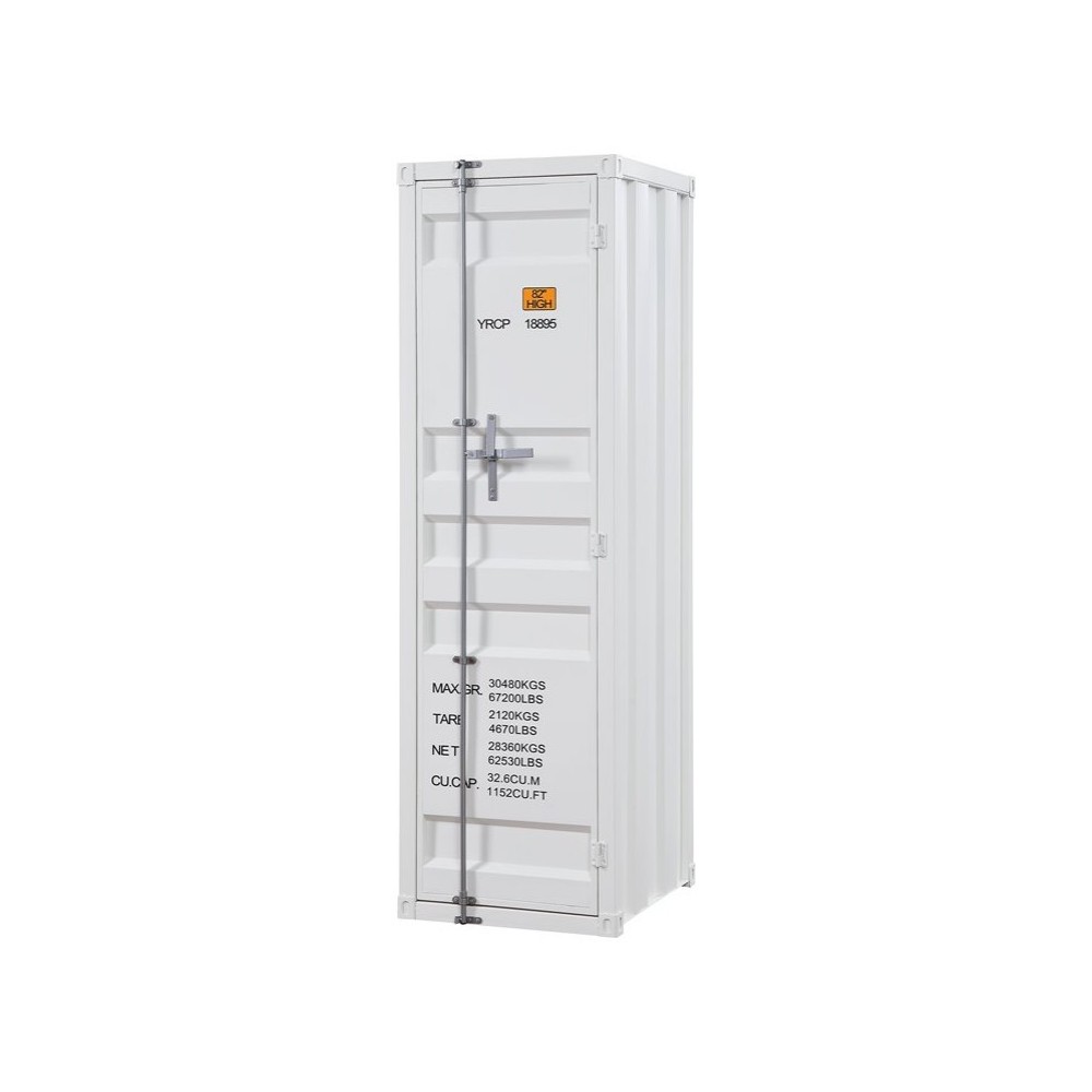 ACME Cargo Wardrobe (Single Door), White