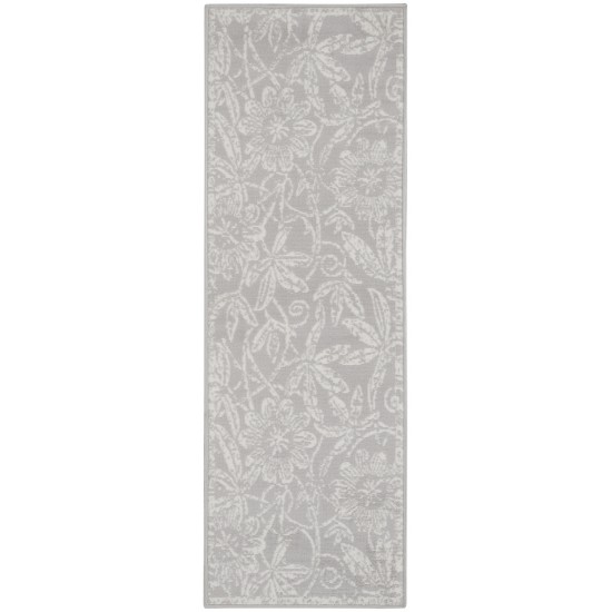 Nourison Whimsicle WHS05 Runner Rug, Grey, 2' x 6'