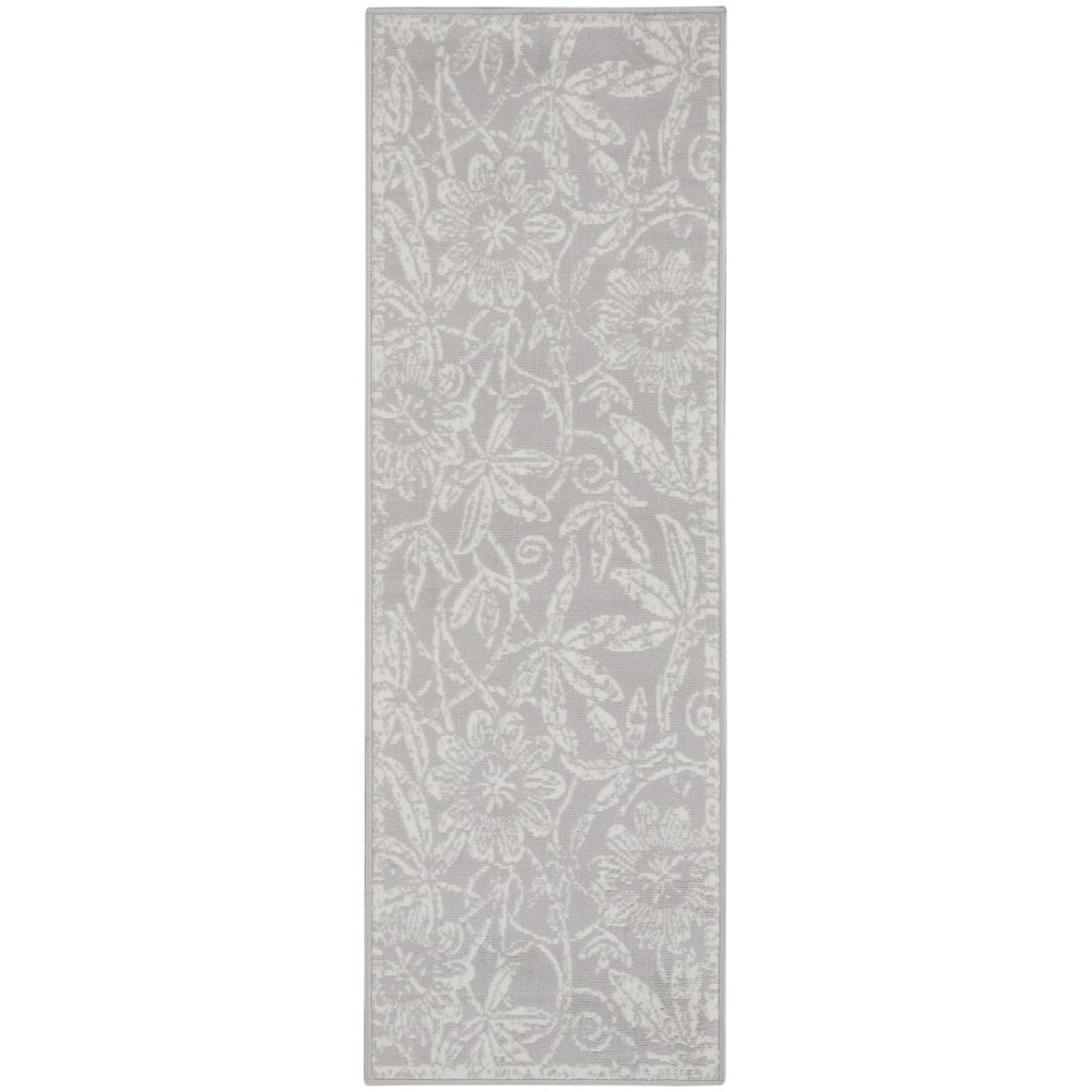 Nourison Whimsicle WHS05 Runner Rug, Grey, 2' x 8'