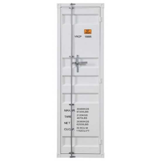 ACME Cargo Wardrobe (Single Door), White