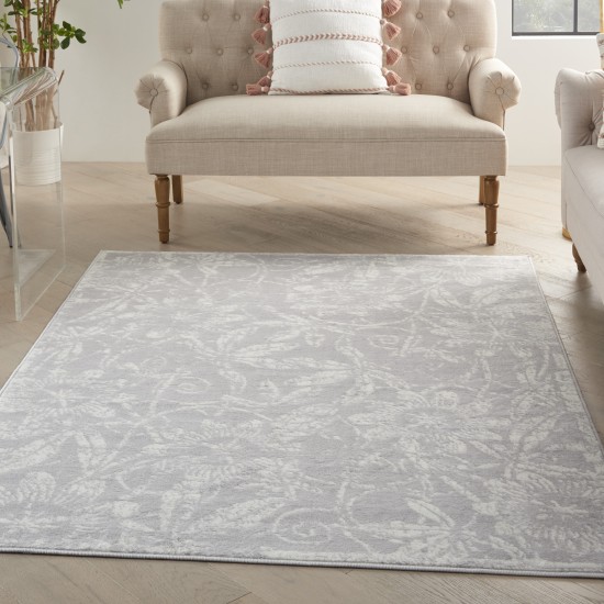 Nourison Whimsicle WHS05 Area Rug, Grey, 4' x 6'