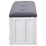 ACME Cargo Bench (Storage), Gray Fabric & White