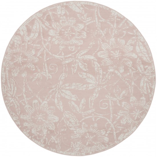 Nourison Whimsicle WHS05 Area Rug, Pink, 5' x Round