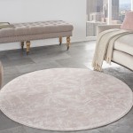 Nourison Whimsicle WHS05 Area Rug, Pink, 5' x Round