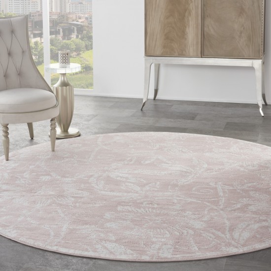 Nourison Whimsicle WHS05 Area Rug, Pink, 8' x Round