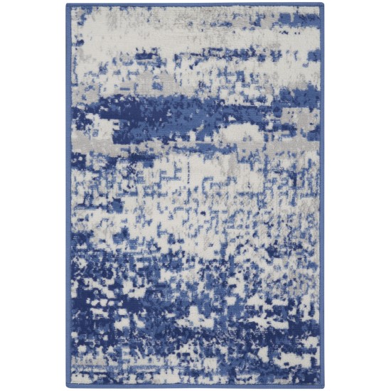 Nourison Whimsicle WHS06 Area Rug, Ivory/Navy, 2' x 3'