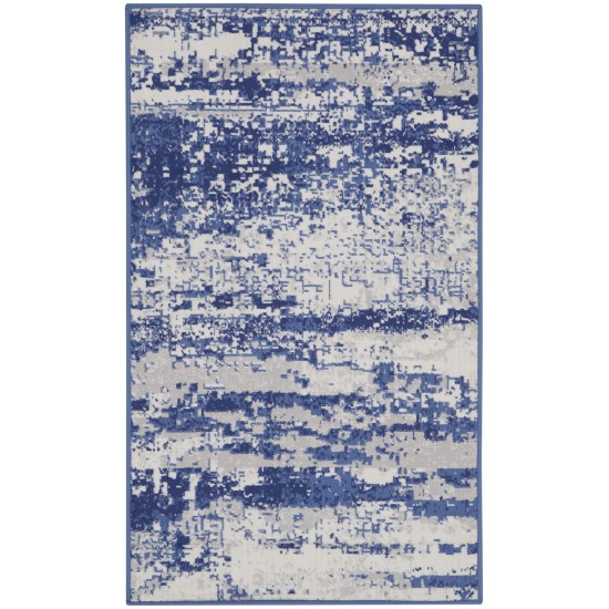 Nourison Whimsicle WHS06 Area Rug, Ivory/Navy, 3' x 5'