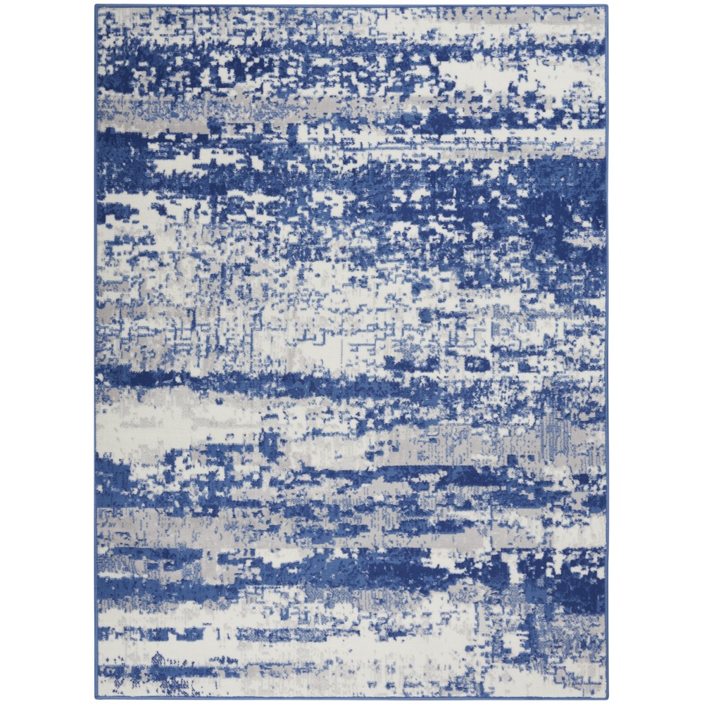 Nourison Whimsicle WHS06 Area Rug, Ivory/Navy, 4' x 6'