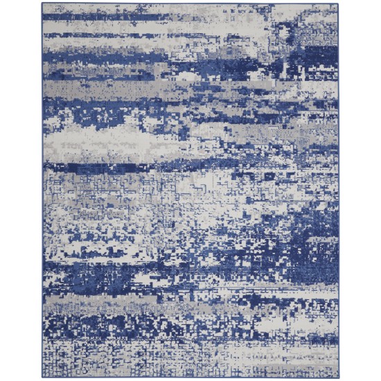 Nourison Whimsicle WHS06 Area Rug, Ivory/Navy, 7' x 10'