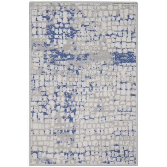 Nourison Whimsicle WHS07 Area Rug, Grey/Blue, 2' x 3'