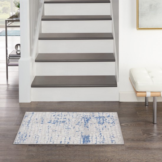 Nourison Whimsicle WHS07 Area Rug, Grey/Blue, 2' x 3'