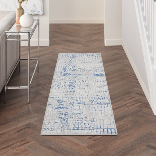 Nourison Whimsicle WHS07 Runner Rug, Grey/Blue, 2' x 6'