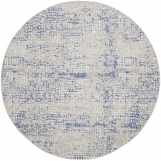 Nourison Whimsicle WHS07 Area Rug, Grey/Blue, 5' x Round