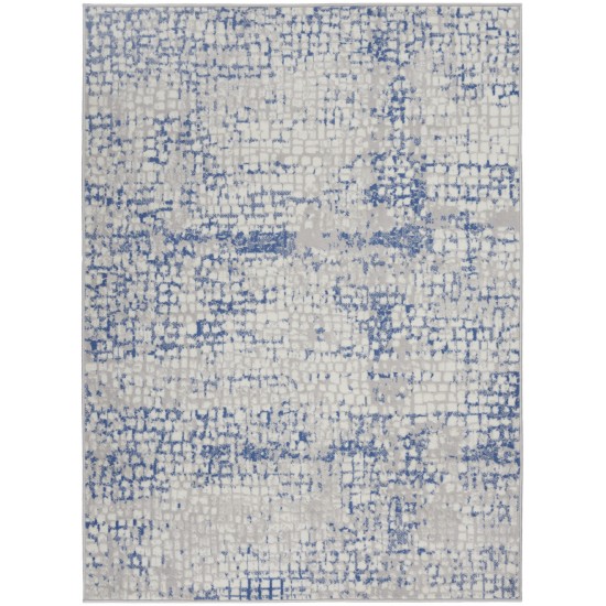 Nourison Whimsicle WHS07 Area Rug, Grey/Blue, 6' x 9'