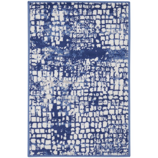 Nourison Whimsicle WHS07 Area Rug, Ivory/Navy, 2' x 3'