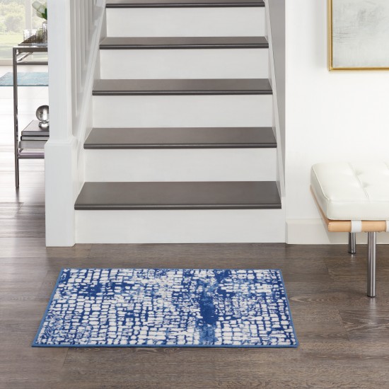 Nourison Whimsicle WHS07 Area Rug, Ivory/Navy, 2' x 3'