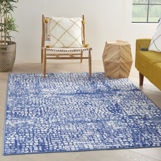 Nourison Whimsicle WHS07 Area Rug, Ivory/Navy, 4' x 6'