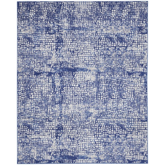 Nourison Whimsicle WHS07 Area Rug, Ivory/Navy, 7' x 10'