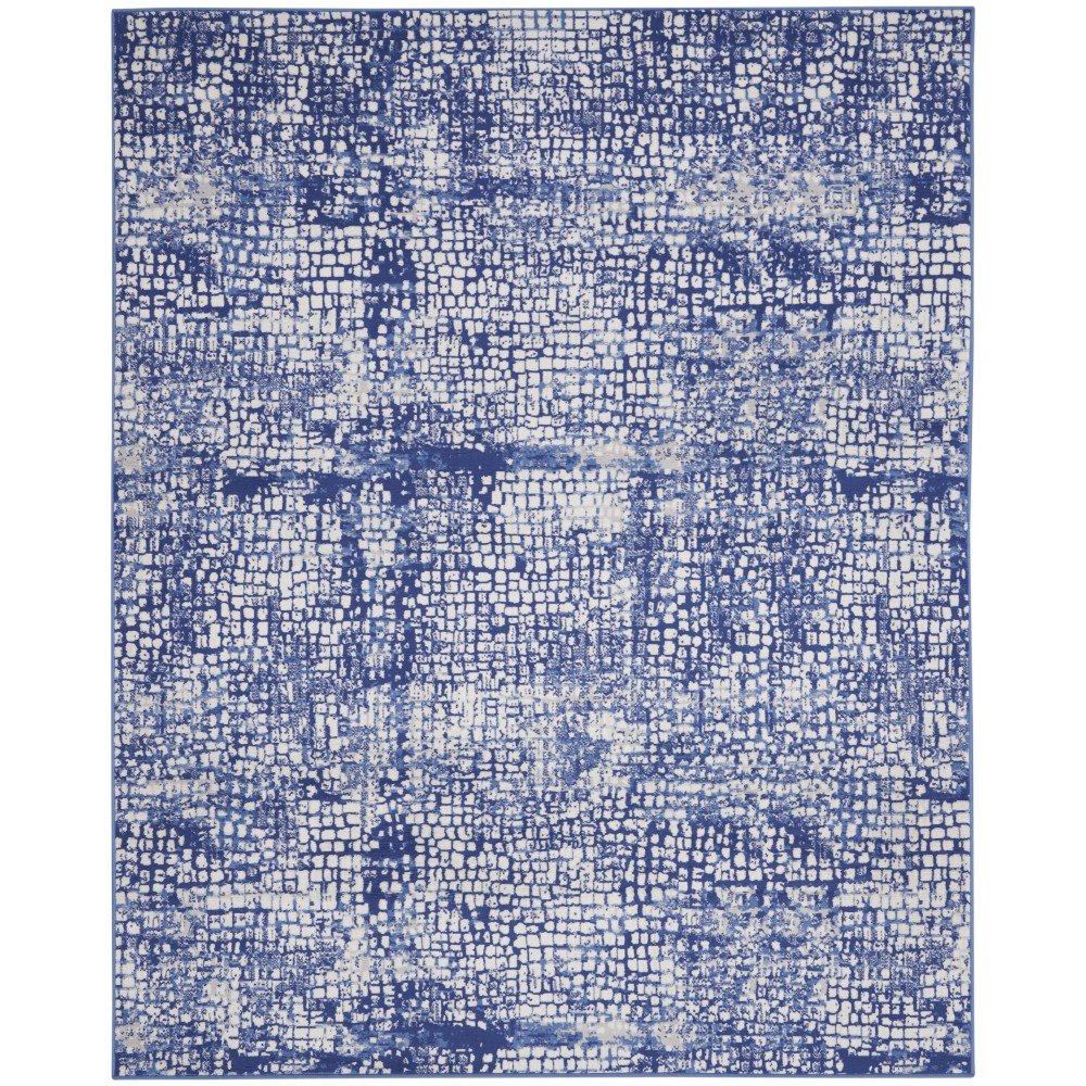 Nourison Whimsicle WHS07 Area Rug, Ivory/Navy, 8' x 10'