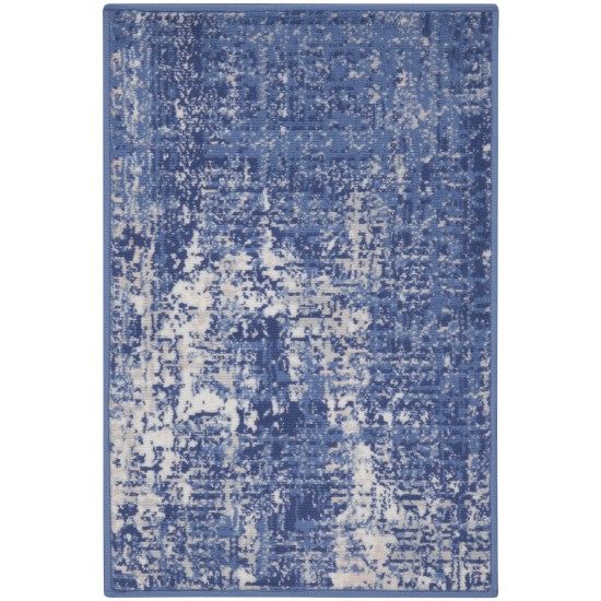 Nourison Whimsicle WHS08 Area Rug, Blue/Ivory, 2' x 3'