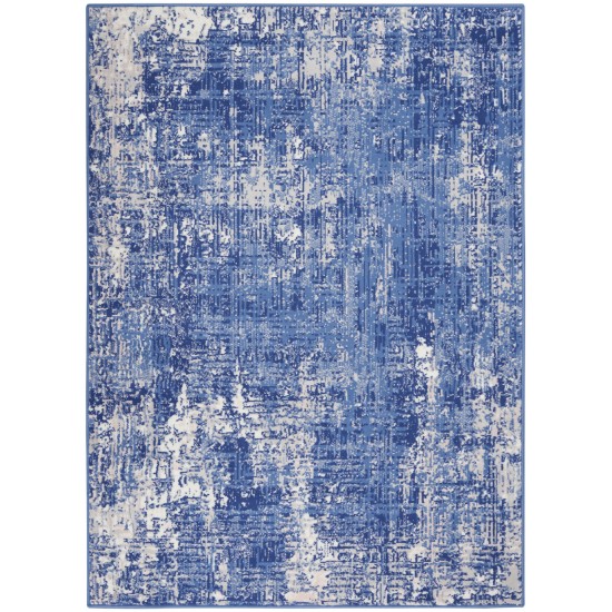 Nourison Whimsicle WHS08 Area Rug, Blue/Ivory, 4' x 6'