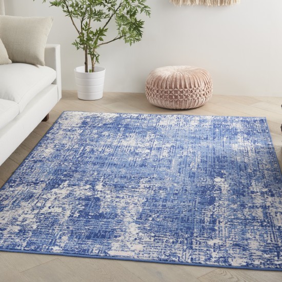 Nourison Whimsicle WHS08 Area Rug, Blue/Ivory, 4' x 6'